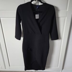 UK2LA Black midi dress new, Size M
